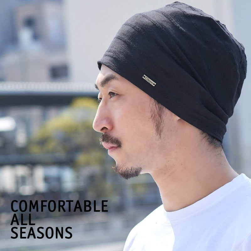 CHARM Womens Light Weight Summer Beanie - Mens Slouchy Beanie Hat Stretchy Slouch Knit Cap 100% Cotton Chemo Hat Mustard M - Image 4